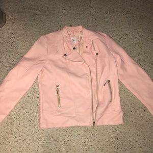 Pleather Baby Pink Jacket